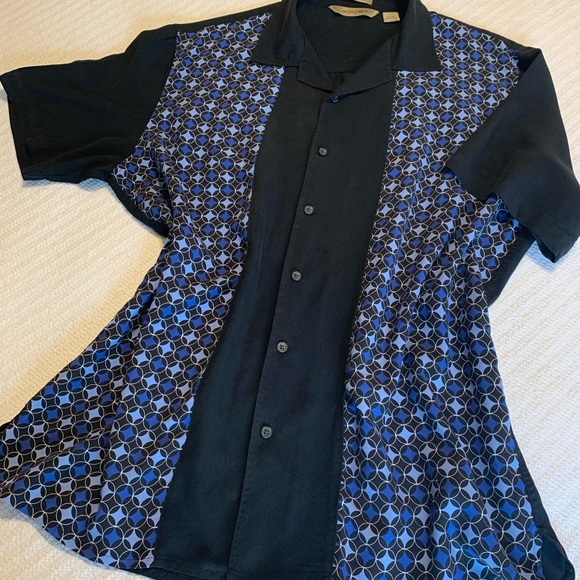 💯 Washable Silk Men’s Camp Style Casual Shirt - Picture 4 of 10